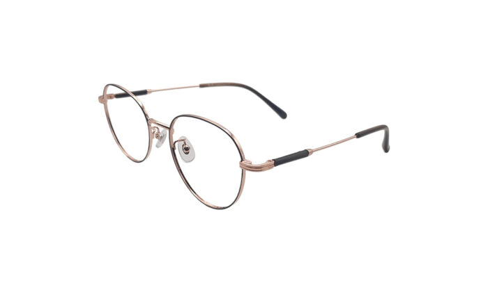 RAYBAN ROSE GOLD METAL ROUND MEN EYEGLASSES 2