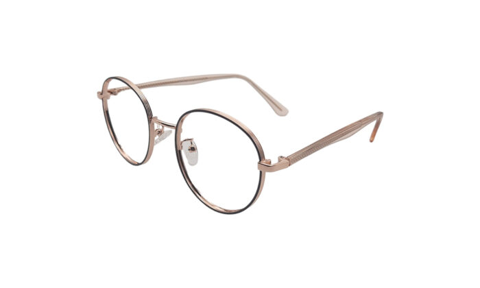 RAYBAN ROSE GOLD METAL ROUND MEN EYEGLASSES 2