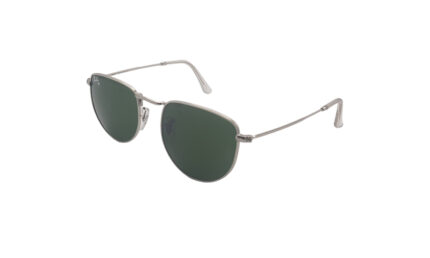 RAYBAN SILVER METAL ROUND MEN SUNGLASSES 2