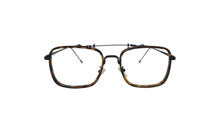 THOM BROWNE TORTOISE METAL SQUARE WOMEN EYEGLASSES 1