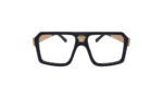 VERSACE BLACK ACETATE SQUARE MEN EYEGLASSES 1