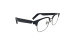 GOOGLES GURU SMART AUDIO BLACK SILVER ACETATE SQUARE EYEGLASSES 4