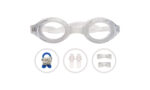 GOGGLES GURU WHITE ACETATE OVAL SWIMMING GOGGLES 1