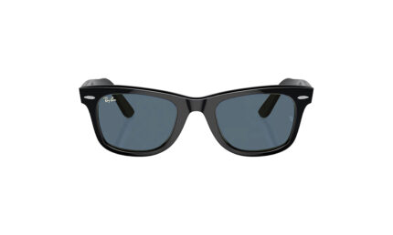 RAYBAN BLACK BLUE ACETATE SQUARE MEN SUNGLASSES 1