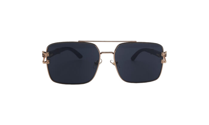 CARTIER GOLDEN METAL SQUARE WOMEN SUNGLASSES 2