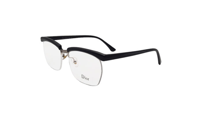 DIOR BLACK ACETATE RECTANGLE MEN EYEGLASSES 1