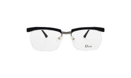 DIOR BLACK ACETATE RECTANGLE MEN EYEGLASSES 2