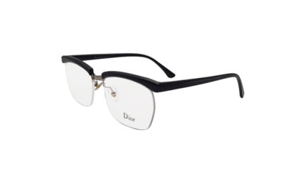 DIOR BLACK ACETATE RECTANGLE WOMEN EYEGLASSES 1