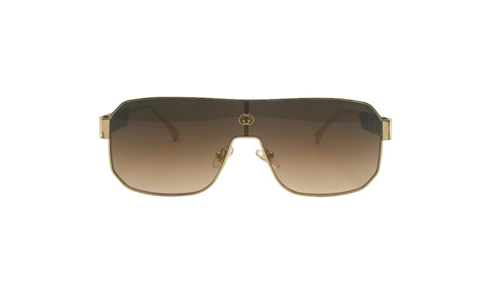 GUCCI GOLDEN METAL MASK WOMEN SUNGLASSES 2