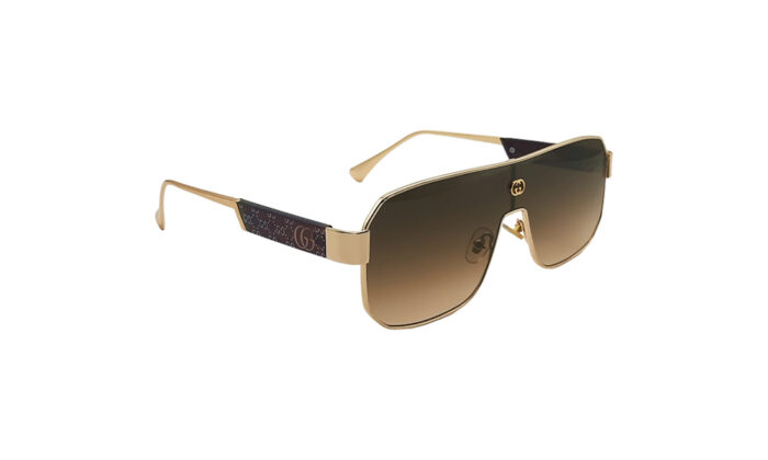 GUCCI GOLDEN METAL MASK WOMEN SUNGLASSES 3