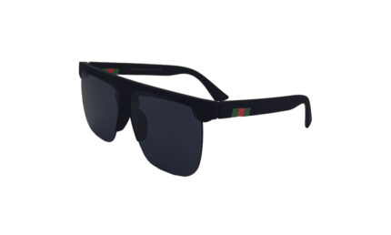 GUCCI MATTE BLACK ACETATE SQUARE WOMEN SUNGLASSES 1