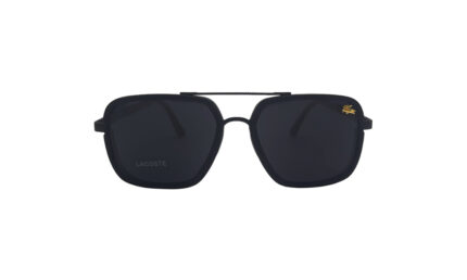 LACOSTE BLACK METAL SQUARE MEN SUNGLASSES 2