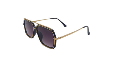 MARC JACOBS GOLDEN BLACK METAL SQUARE MEN SUNGLASSES 1