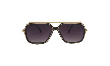 MARC JACOBS GOLDEN BLACK METAL SQUARE MEN SUNGLASSES 2