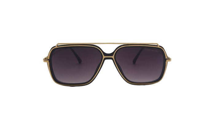 MARC JACOBS GOLDEN BLACK METAL SQUARE WOMEN SUNGLASSES 2