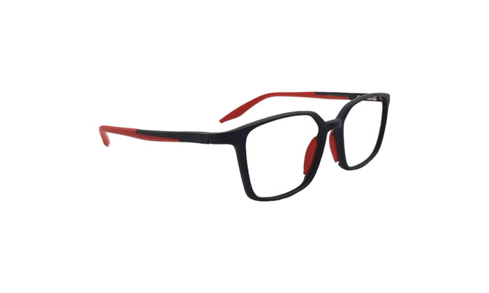 NIKE MATTE BLACK ACETATE RECTANGLE WOMEN EYEGLASSES 3