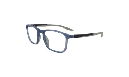 NIKE MATTE BLUE ACETATE RECTANGLE MEN EYEGLASSES 1