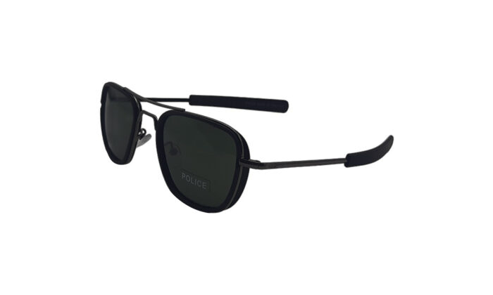 POLICE GRAY METAL SQUARE MEN SUNGLASSES 1