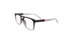 POLICE TRANSCLUCENT BLACK ACETATE SQUARE WOMEN EYEGLASSES 1