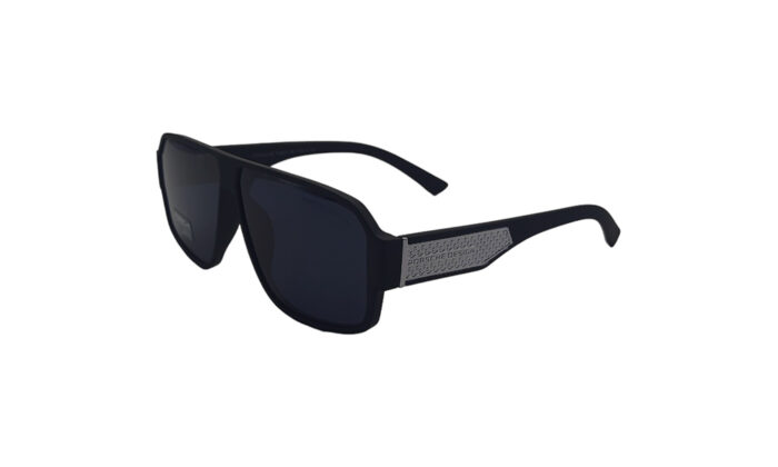 PORSCHE MATTE BLACK ACETATE SQUARE MEN SUNGLASSES 1