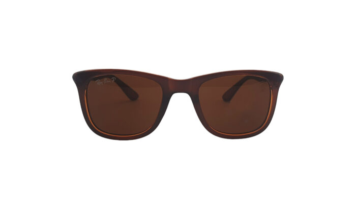 RAYBAN FERRARI BROWN ACETATE SQUARE WOMEN SUNGLASSES 2