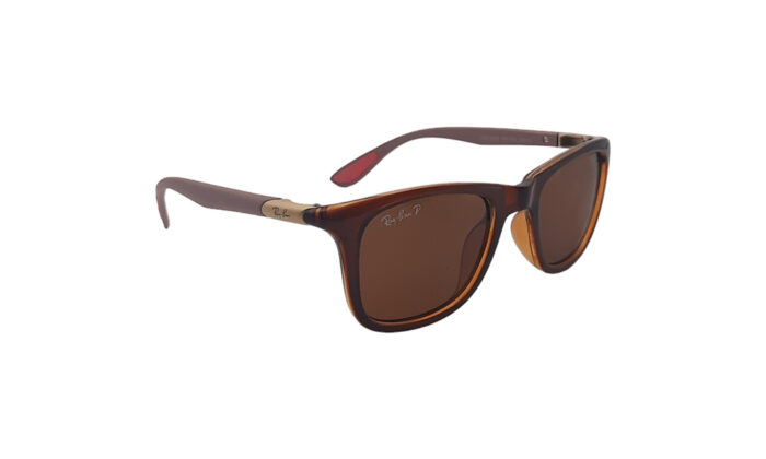 RAYBAN FERRARI BROWN ACETATE SQUARE WOMEN SUNGLASSES 3