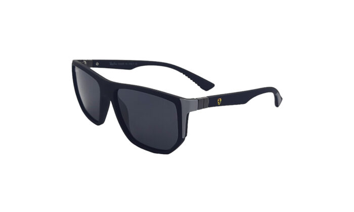 RAYBAN FERRARI MATTE BLACK ACETATE RECTANGLE MEN SUNGLASSES 1