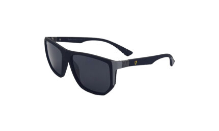 RAYBAN FERRARI MATTE BLACK ACETATE RECTANGLE WOMEN SUNGLASSES 1