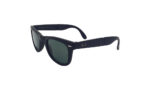 RAYBAN FOLDING MATTE BLACK ACETATE WAYFARER MEN SUNGLASSES 1