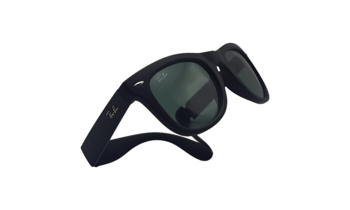 RAYBAN FOLDING MATTE BLACK ACETATE WAYFARER MEN SUNGLASSES 3