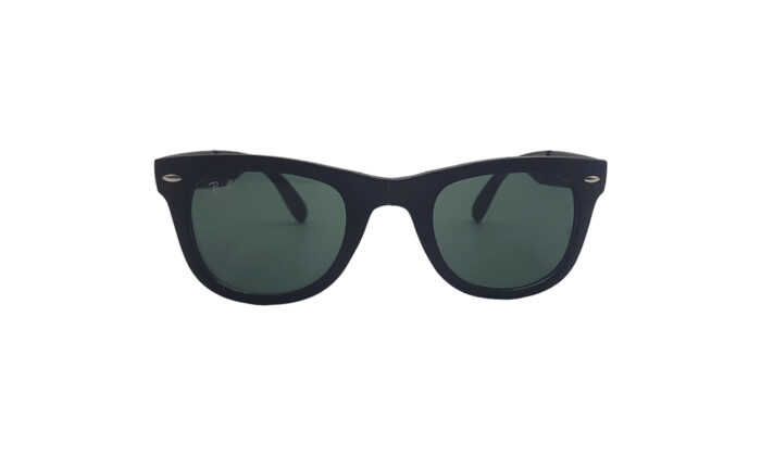 RAYBAN FOLDING MATTE BLACK ACETATE WAYFARER MEN SUNGLASSES 4