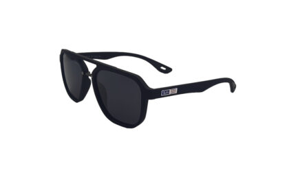 RAYBAN MATTE BLACK ACETATE GEOMETRIC MEN SUNGLASSES 1