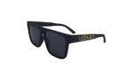 VERSACE MATTE BLACK ACETATE SQUARE WOMEN SUNGLASSES 1