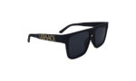 VERSACE MATTE BLACK ACETATE SQUARE WOMEN SUNGLASSES 3